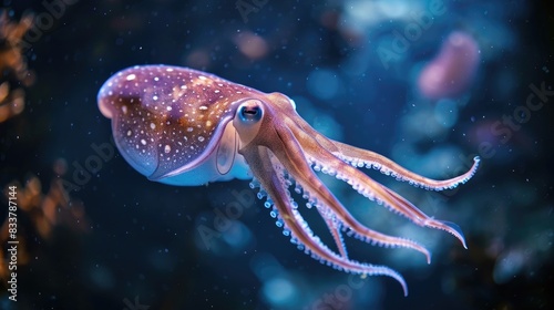 Evolutionary Adaptation of Squid to Hunt actively