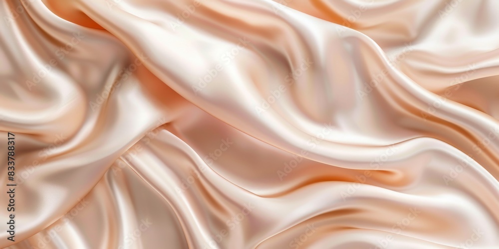 Smooth Peach Satin Fabric Texture Smooth Peach Satin Fabric Texture