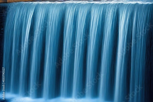 water flowing from a waterfall