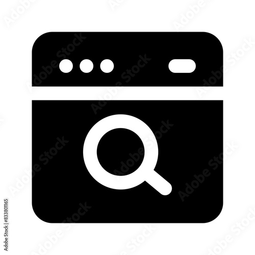 search engine glyph icon