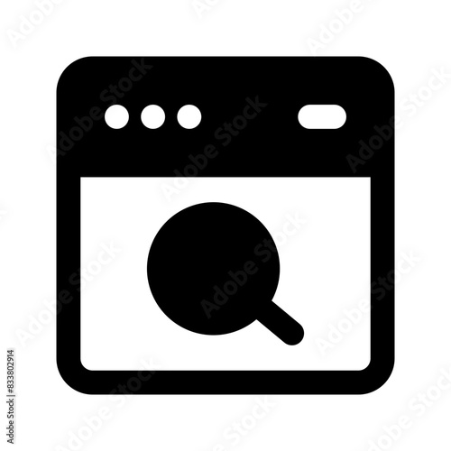 search engine glyph icon