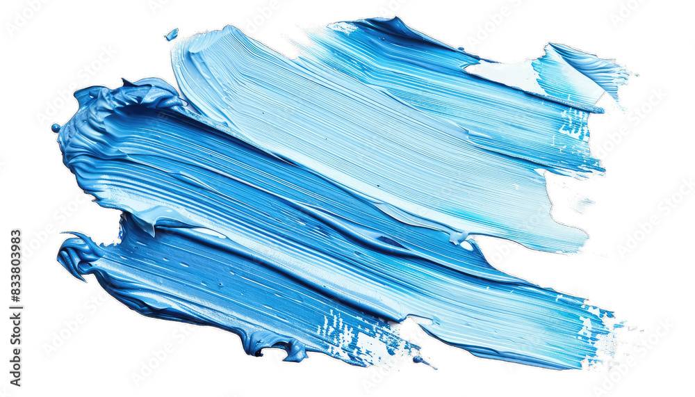 Stroke of blue paint texture, paited with brush Stroke of blue paint texture, paited with brush