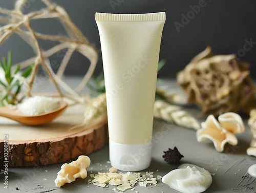 Obraz A luxurious hand exfoliator tube with natural ingredients