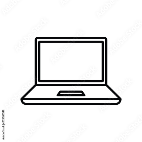 laptop icon vector design template simple and clean