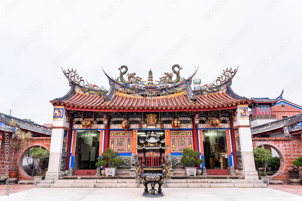 Building view of the Lantian Academy (Wenchang Temple) in Nantou County, Taiwan. The Academy worshiped Wenchang Dijun. Building view of the Lantian Academy (Wenchang Temple) in Nantou County, Taiwan. The Academy worshiped Wenchang Dijun.