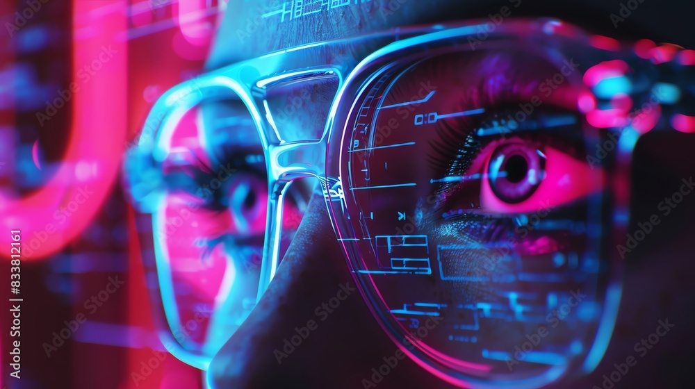 Capture a futuristic holographic computer displaying a romantic message ...