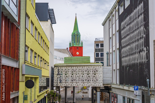 Obraz na płótnie Cityscape of Stavanver (Norway) w salonie