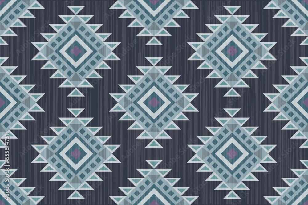 Rug Navajo tribal vector seamless pattern. Native American ornament. Ethnic South Western decor style. Ikat Boho geometric ornament. Vector seamless pattern. Mexican blanket, Woven carpet
Rug Navajo tribal vector seamless pattern. Native American ornament. Ethnic South Western decor style. Ikat Boho geometric ornament. Vector seamless pattern. Mexican blanket, Woven carpet
