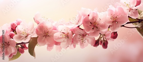 Wallpaper Mural Floral blossoms of a ripe copy space image featuring apple flowers. Torontodigital.ca