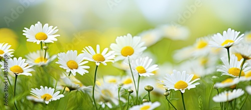 Yellow camomile flowers (py...