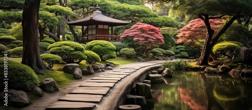 A beautiful pathway in a se...