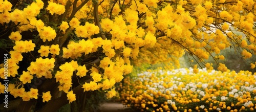 Garden filled with vibrant ...