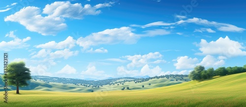 A picturesque landscape wit...