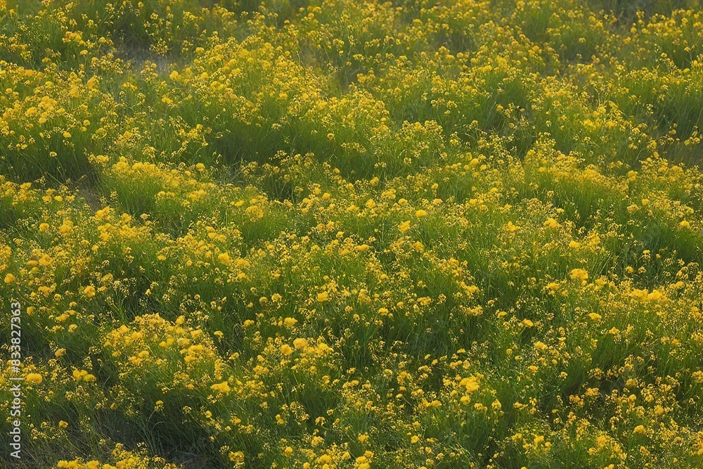 field of yellow flowers field of yellow flowers