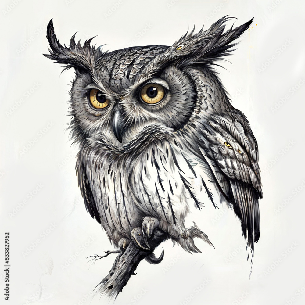 Monocle Marvel: Scholarly Owl Deciphers Forgotten Lore Monocle Marvel: Scholarly Owl Deciphers Forgotten Lore