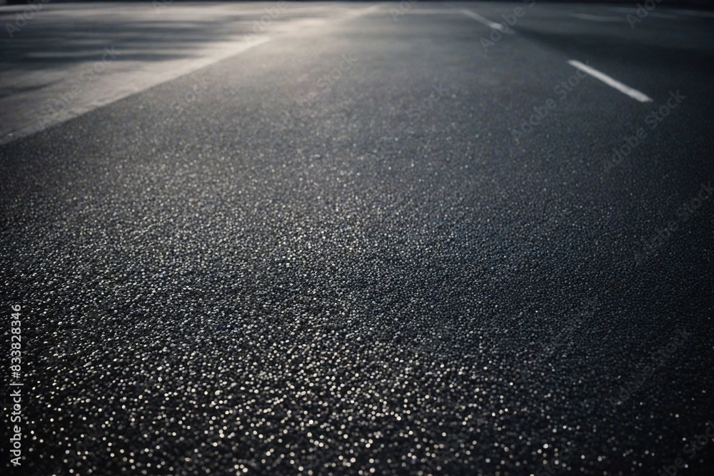 Naklejka premium asphalt road in the rain