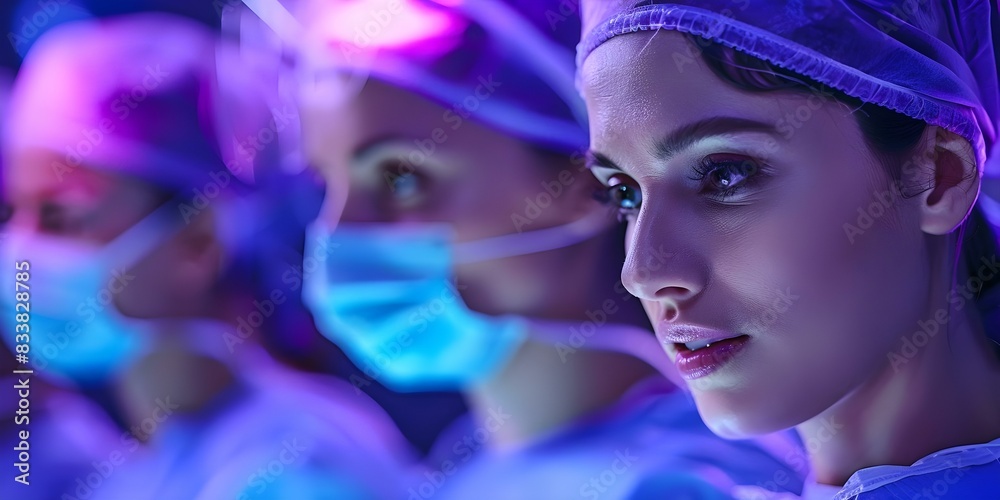 Dental Team Performing Tooth Extraction Under General Anesthesia