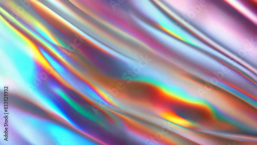 Abstract trendy holographic background. Real texture, with copyspace, 16:9, 300dpi