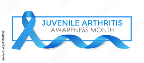 Vector illustration Juvenile Arthritis awareness month is observed every year in July. The important symptoms of the diseases joint swelling and pain. Banner poster, flyer and background design.