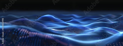 Vibrant VHF Waves Dynamic 3D Rendering of High Frequency Electromagnetic Patterns