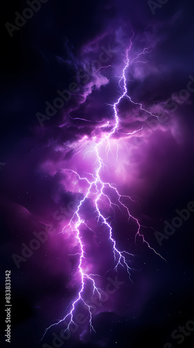 Purple Lightning Storm