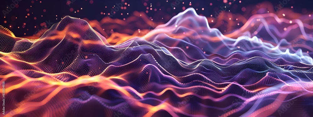 Colorful Digital of Mechanical Wave Propagation and Motion Colorful Digital of Mechanical Wave Propagation and Motion