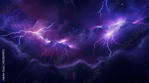 Wallpaper Mural Purple Lightning Storm Torontodigital.ca