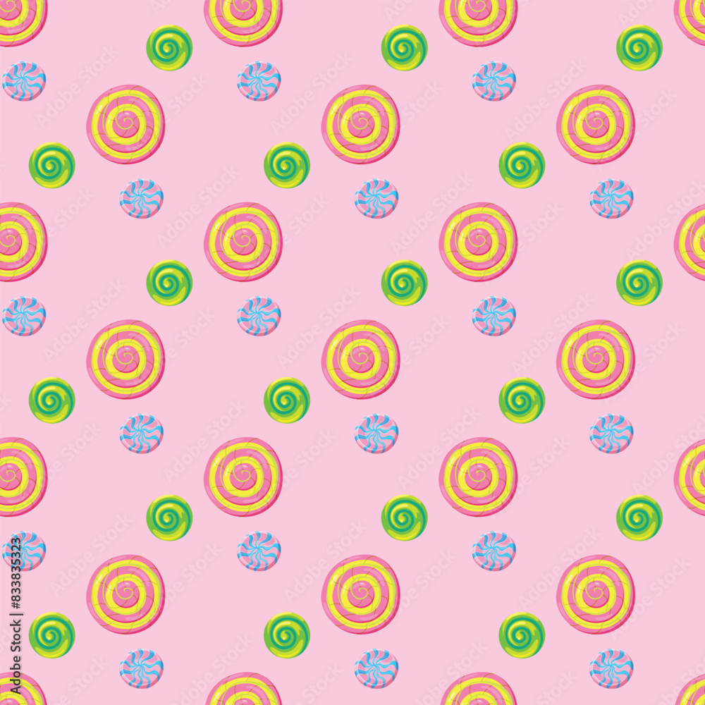 Party Donuts Seamless Vector Pattern Design Party Donuts Seamless Vector Pattern Design