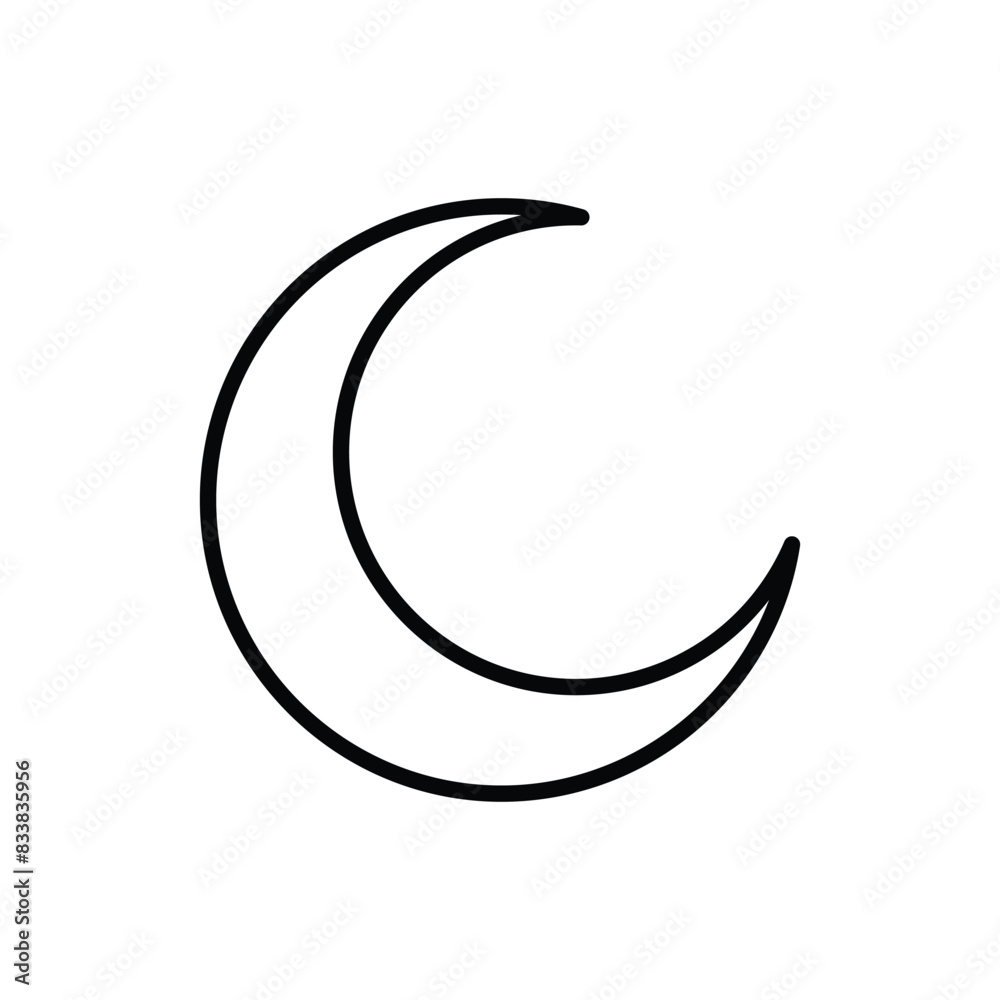 Obraz premium moon icon vector design template