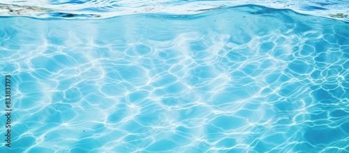 Pool water's texture in a s...