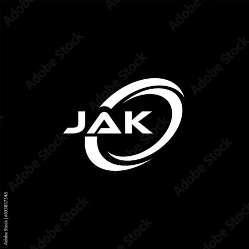 JAK LETTER LOGO WITH WHITE COLOR