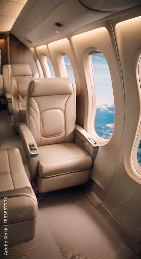 Airplane seats on a plane Airplane seats on a plane