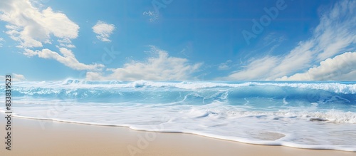 Beach scene on a sunny day ...