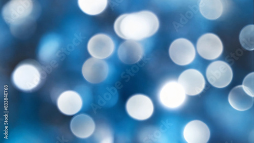 Blurred blue and Silver White Bokeh Background Abstract Blur Concept, Abstract background with bokeh with copyspace, 16:9, 300dpi