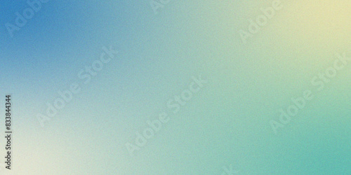 Blue beige purple grainy gradient background. Blurred gradient summer poster banner design with rough, grain, and noise. Grainy glowing light and dark backdrop noise texture effect. 