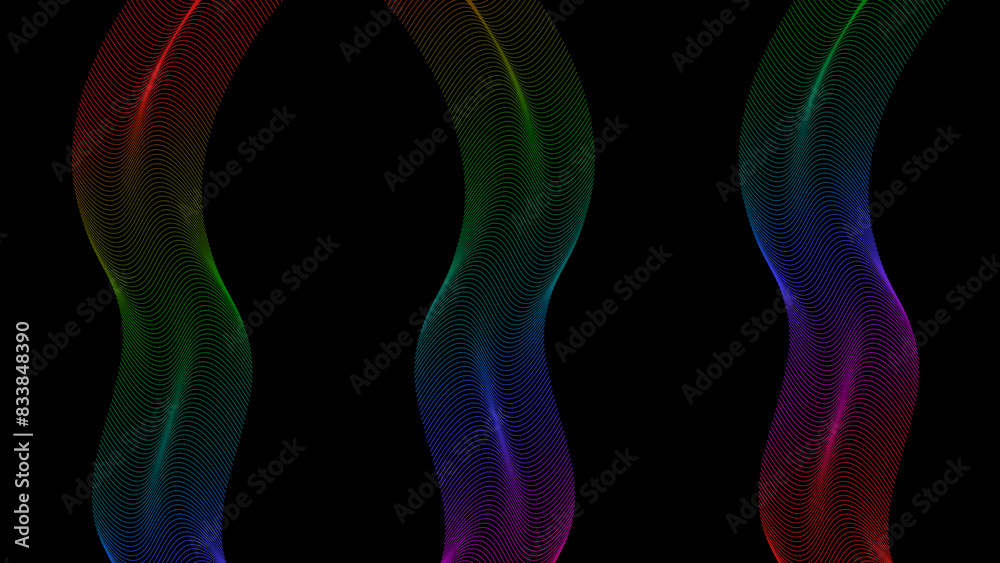 Naklejka premium Abstract Wallpaper | 3D Abstract | Colorful Wallpaper
