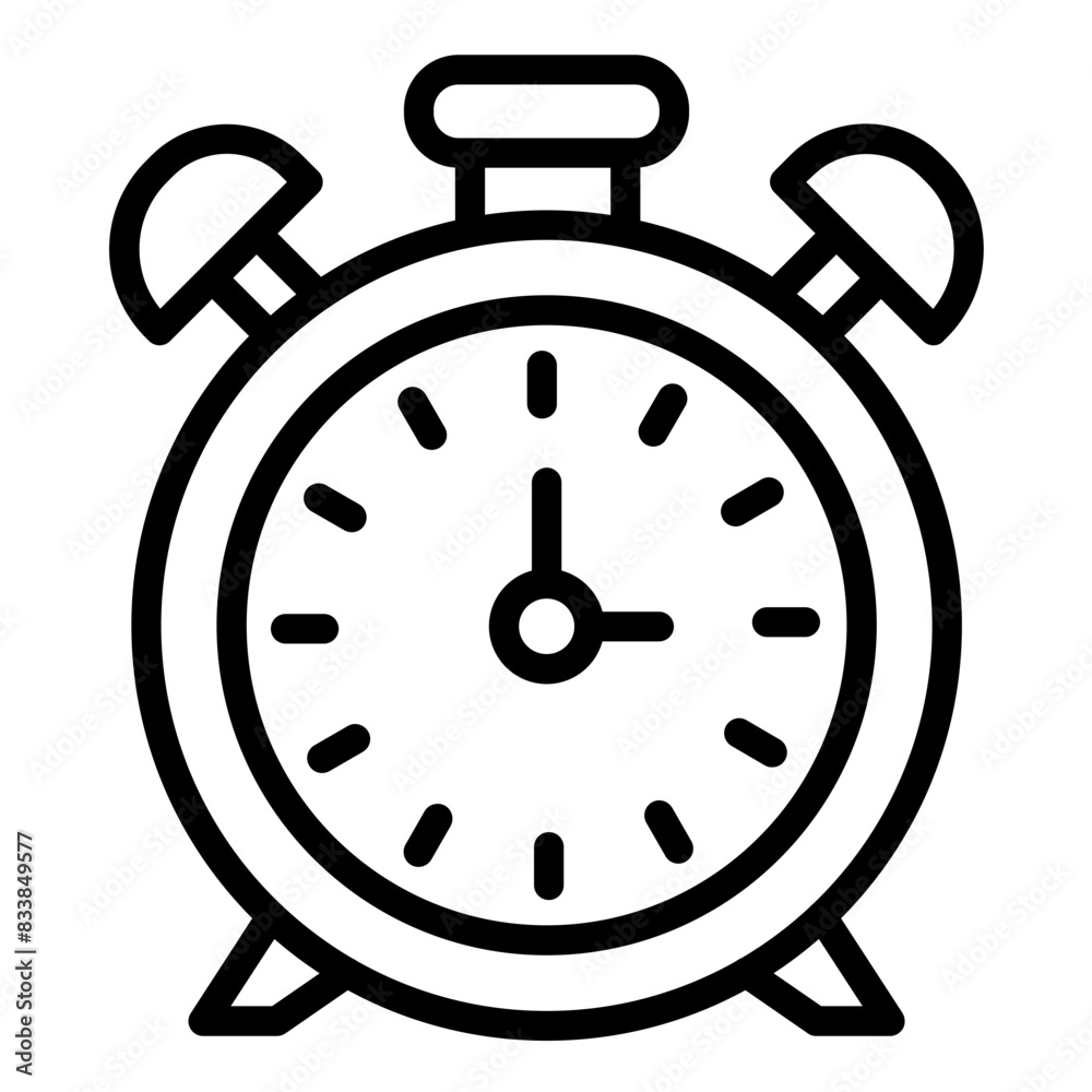 Vector Design Alarm Clock Icon Style Vector Design Alarm Clock Icon Style