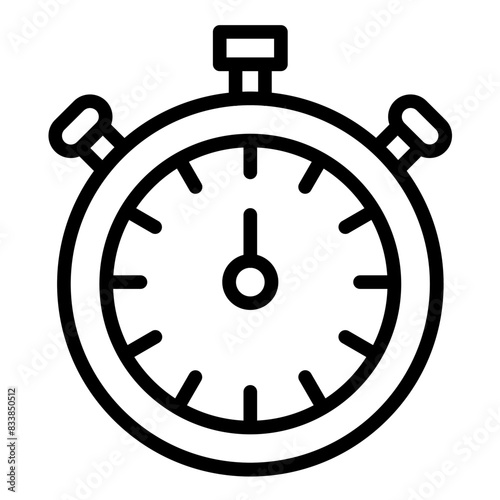 Vector Design Stopwatch Icon Style