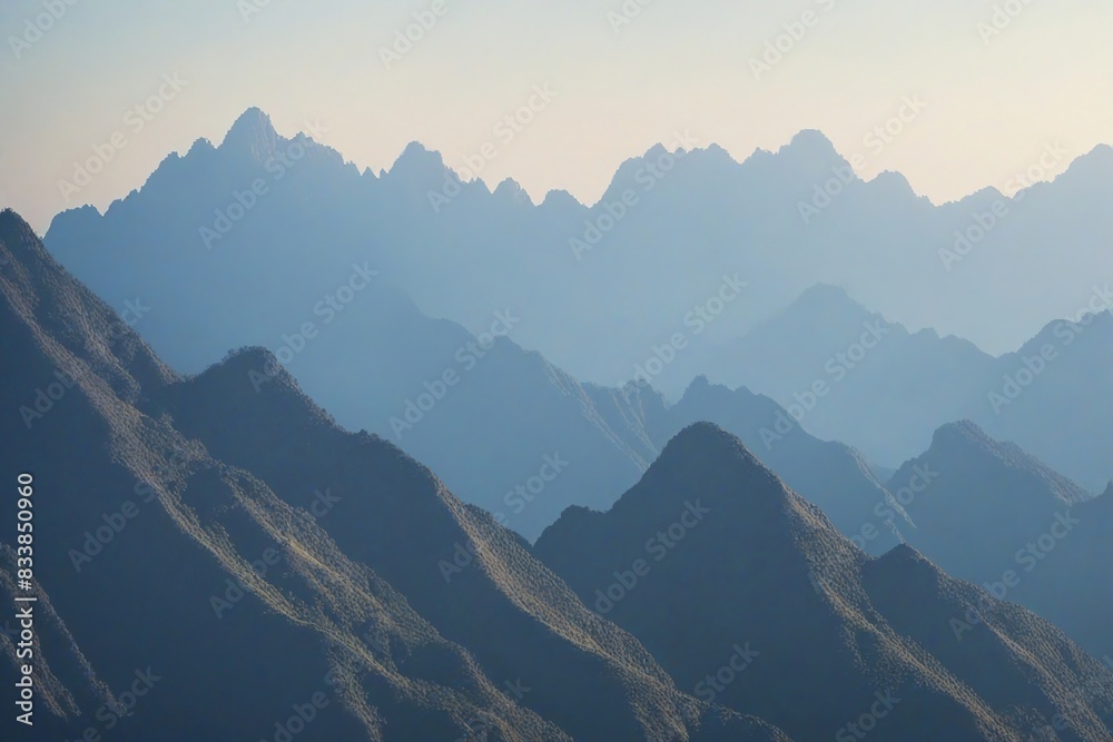 Fototapeta premium mountains in the fog