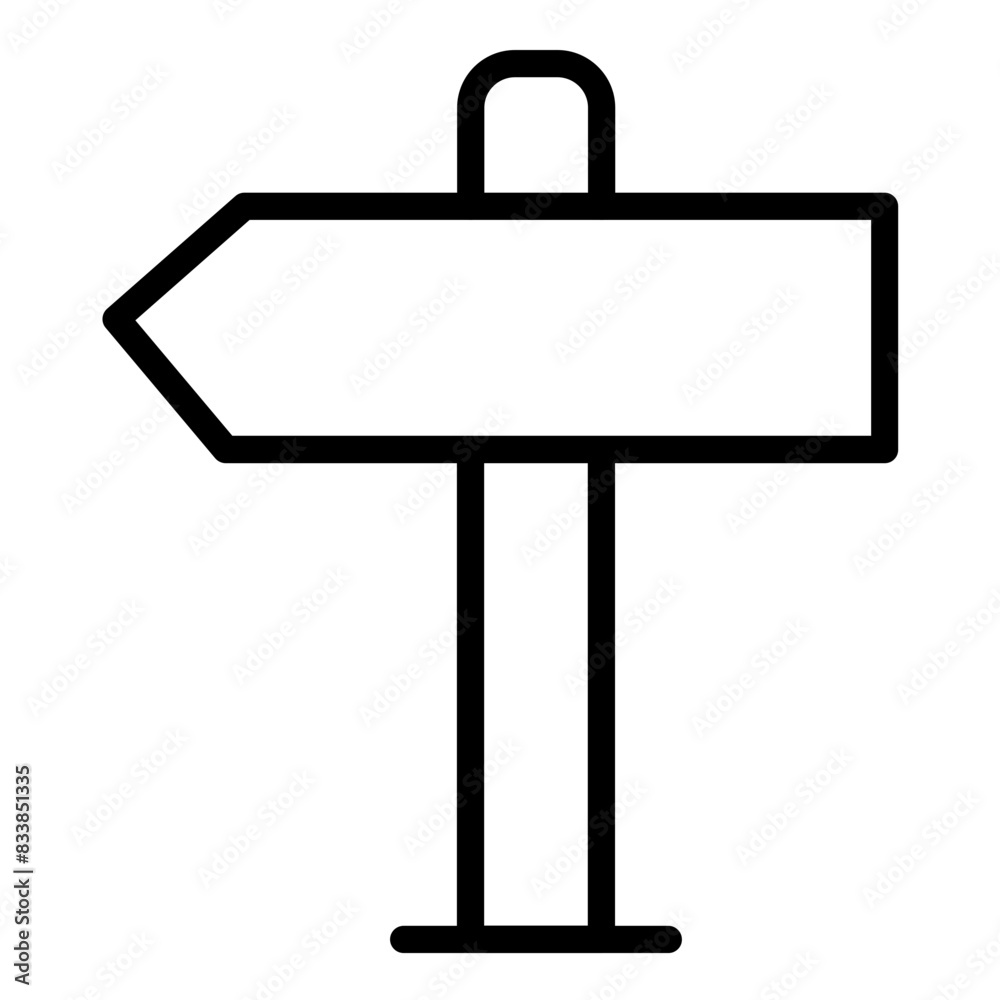 Vector Design Signboard Left Icon Style Vector Design Signboard Left Icon Style