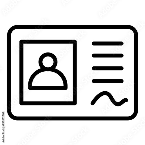 Vector Design Id Card Icon Style