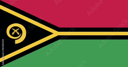 Illustration of the flag of Vanuatu country photo