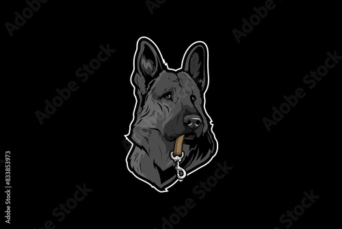 German Shepard vector image
