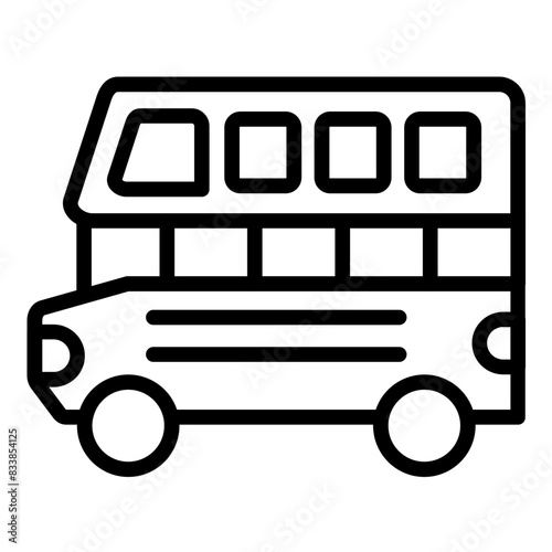 Vector Design Double Decker Icon Style