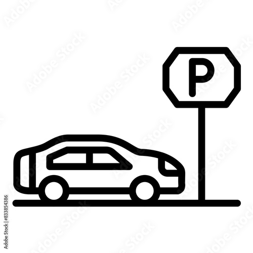 Vector Design Parking Icon Style