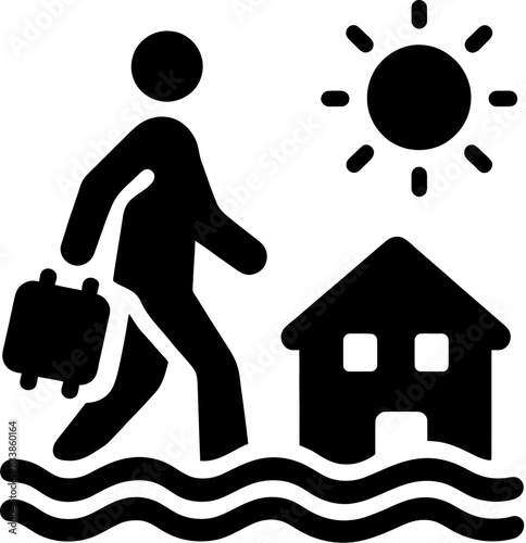 Flood Migration Icon