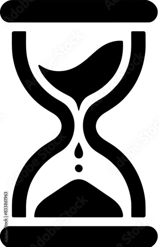 Hourglass Depicting Global Warming Icon