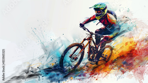 Abstract extreme sports background