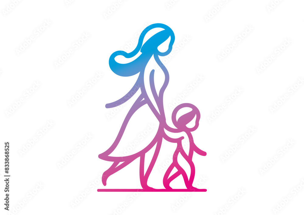 Mom and baby vector, mother’s day vector, mom and child vector Mom and baby vector, mother’s day vector, mom and child vector