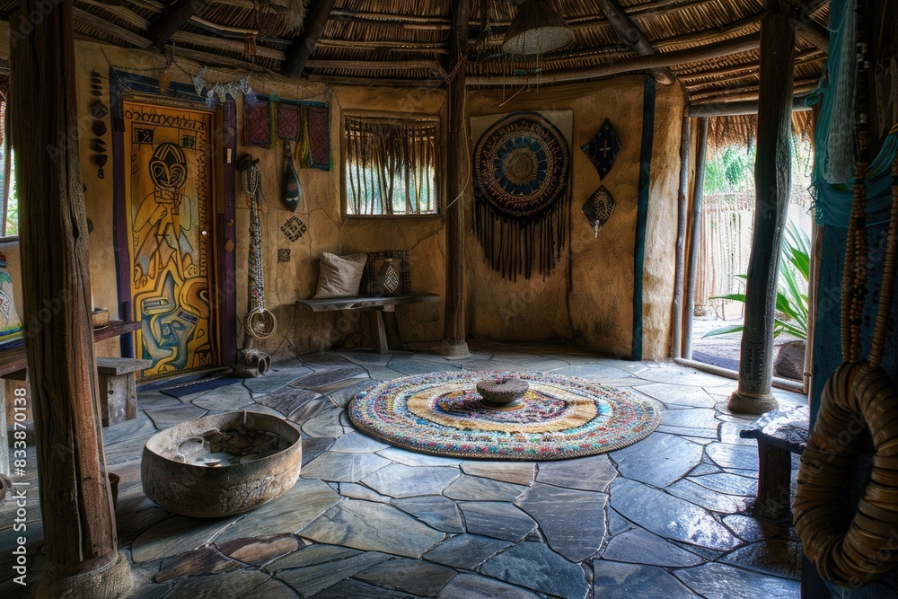 A shamanic house in deep jungle